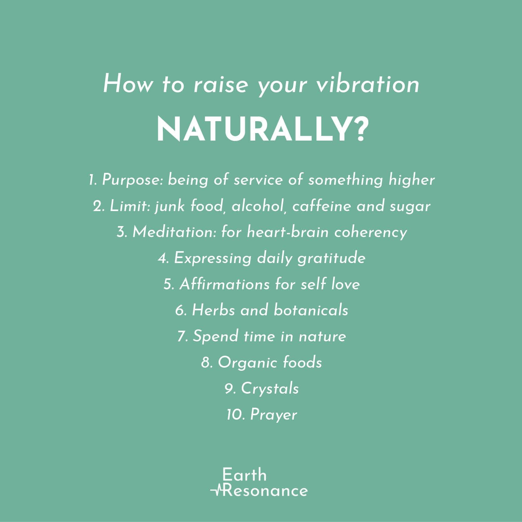 How to lift your vibration directly - Earth Resonance