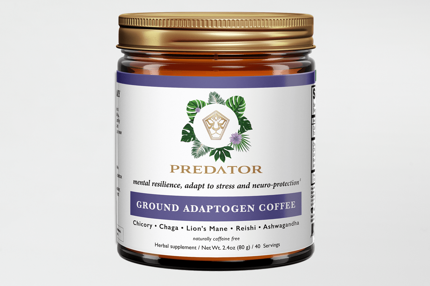 Predator Ground Adaptogen Coffee - Caffeine-free